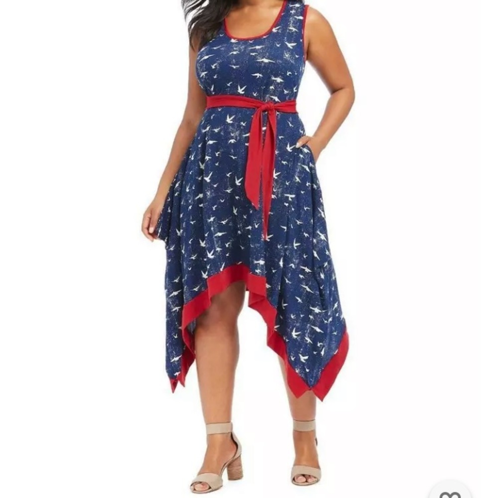 Effie’s Heart XS/S Mouette Beachcomber sleeveless dress seagull print